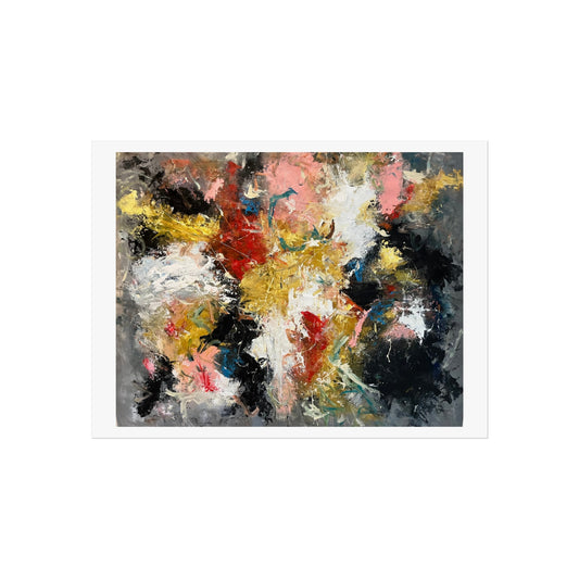 Abstract Fine Art Print by Ruben Ruiz | Modern Wall Art, Bold Colorful Painting, Contemporary Home Decor, Perfect Gift for Art Lovers