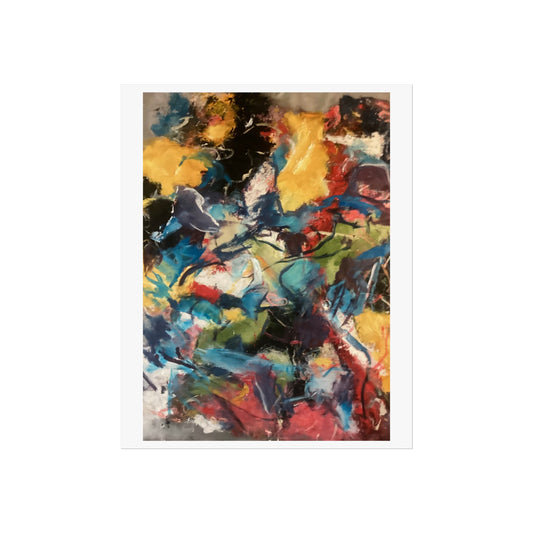 Abstract Fine Art Print by Ruben Ruiz | Modern Wall Art, Bold Colorful Composition, Contemporary Home Decor, Perfect Gift for Art Lovers